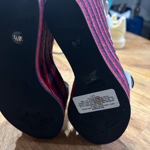 Gucci wedge sandals 38.5